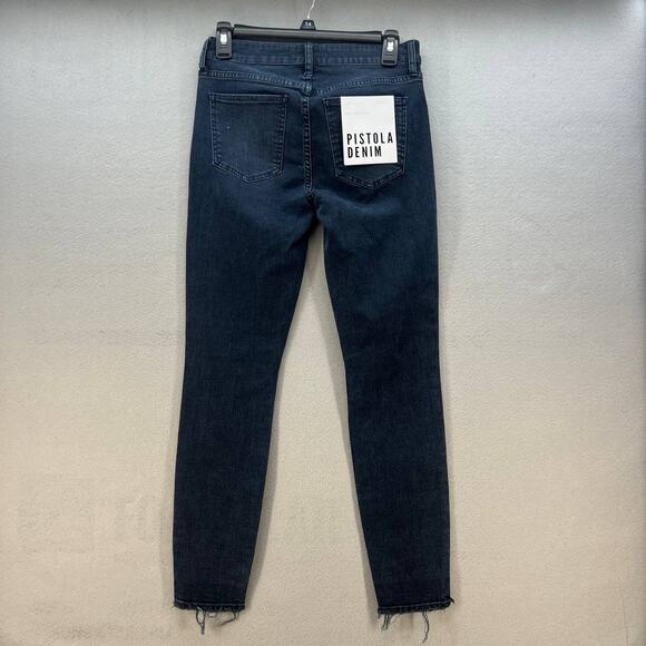 Pistola Jeans Women's 27 Audrey Mid Rise Skinny Dark Wash Past Midnight Preppy - Picture 10 of 14